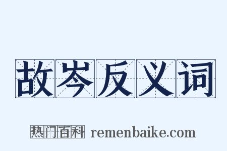 故岑反义词是什么意思的图片